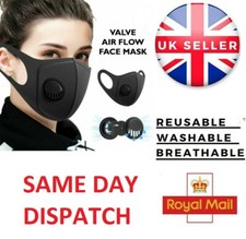 Everyday Face Mask Reusable |Washable Breathable Dust Pollen Pollution Allergies
