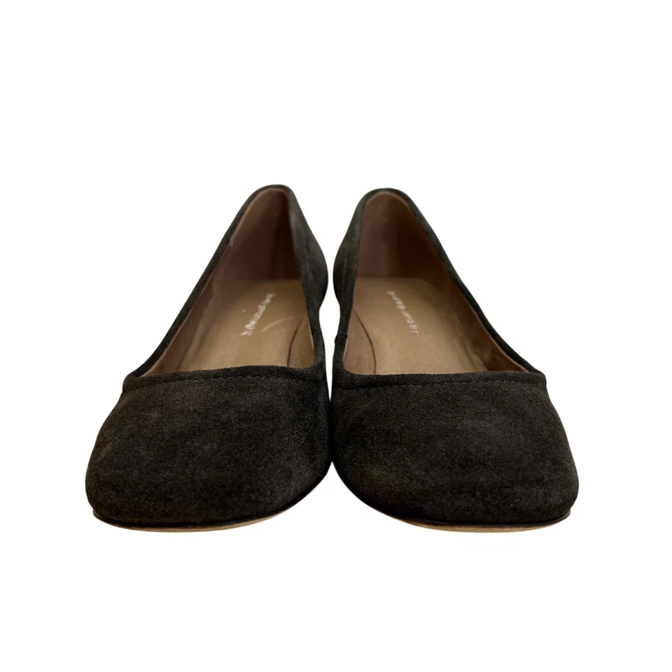 Zapatos de salón Donald J Pliner Jevi para mujer marrón expreso niño gamuza tacón bloque talla 6,5 M Foto 2 de 4