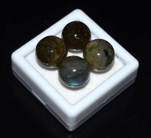Natural labradorite ball,Quartz Crystal sphere,Home Decoration 72.40 Cts 4 Pcs - Picture 1 of 5