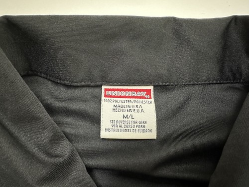 Vintage 90s Union Bay Rave Club Shirt Men M / L Stretch Polyester Button Up USA - Picture 12 of 14