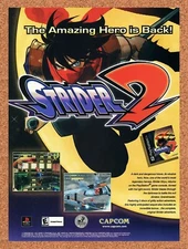 Strider 2 PS1 Original 2001 Ad Authentic Capcom PlayStation Video Game Promo