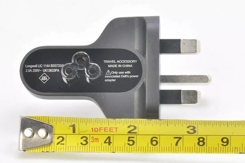 UK AC Power Adapter Plug 3PRONG for Dell XPS 13 XPS 10 XPS 11 Venue 11 Pro 7140 - Picture 2 of 5