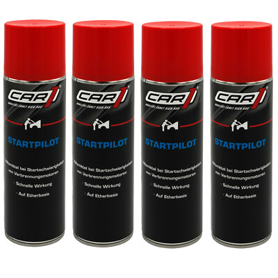 4 x 250ml [15,50 /L] CAR1 Startpilot Starthilfespray Motor Starthilfe CO3605