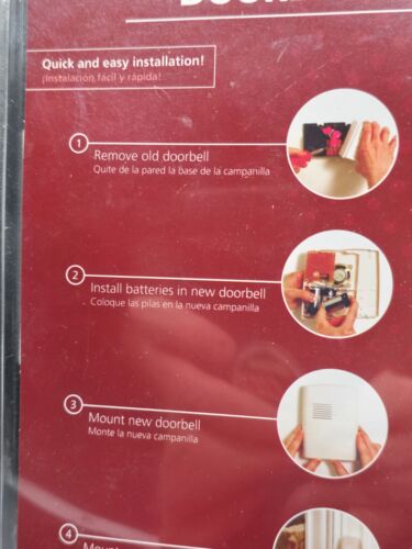 Kit campanello campanello portatile wireless Heath Zenith NUOVO SIGILLATO - Foto 3 di 5