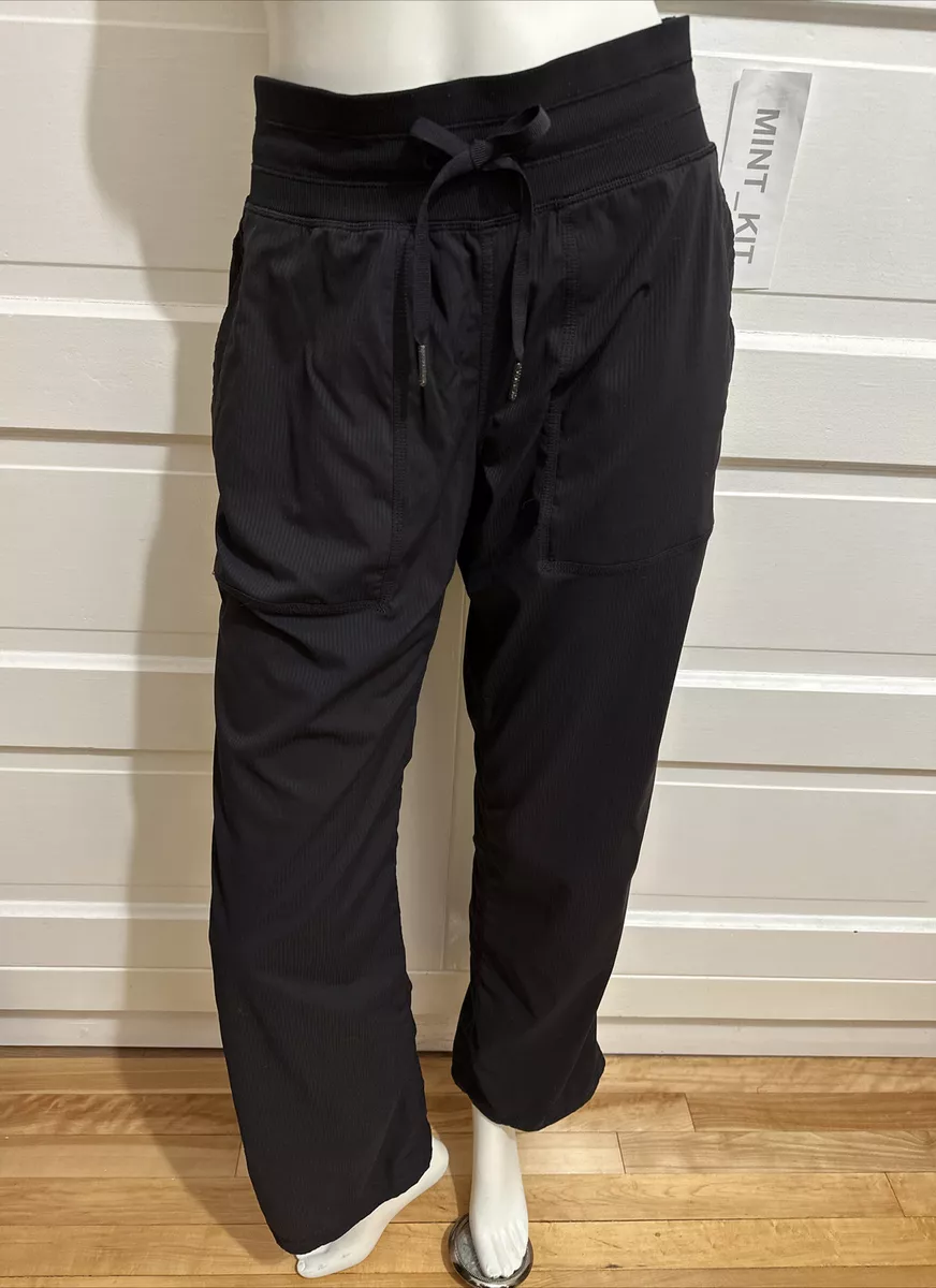 EUC🌟Lululemon Dance Studio Pant *Unlined Size 10 Black Cinch Hem