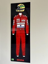 WOW!! Casco tuta 36 pollici Ayrton Senna FORMULA 1 F1 2 pezzi insegna HD