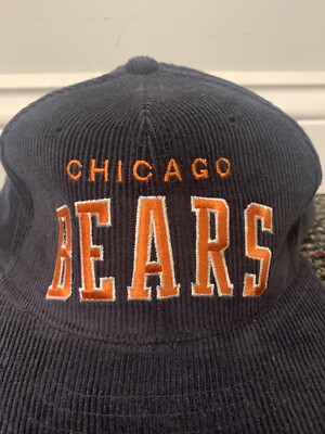 Vintage Starter Chicago Bears Corduroy Snap Back Hat NFL One Sit
