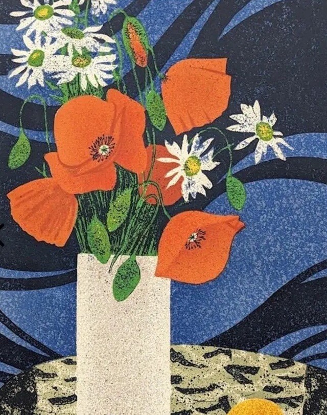 Yves Ganne Flowers & Fruit Artists Proof Vintage Signed Lithograph