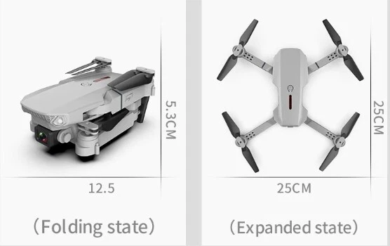 Wide Angle HD 4K 1080P Camera KBDFA RC Drone E88 WIFI FPV Quadcopter With Height - Image 2 of 3