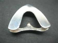 Sterling silver 925 tip, only for 1.5" and 1-3/8" belts, 9 grams, made in U.S.A.