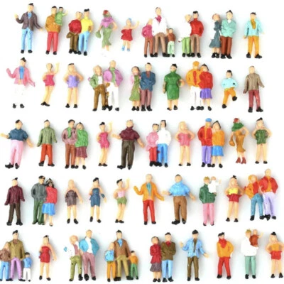 HO Gauge 1:87 Scale Model Railway Passengers Standing People Figures Packs Of 25