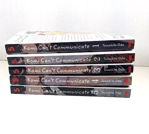 Set of 5 KOMI CAN'T COMMUNICATE Manga Books Series by Tomohito Oda vol. 1-5 - Picture 2 of 4