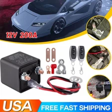 Car Battery Disconnect Cut Off Isolator Master Switch W/Wireless Remote Control