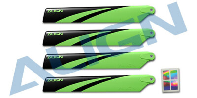 Align Trex 150 Main Blade -Green and Black HD123CB