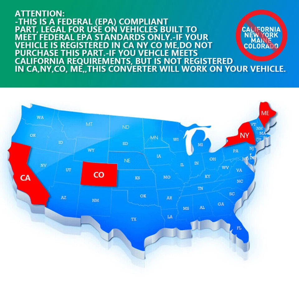 Convertidor catalítico para Toyota Corolla 2009 2010 2011 2012 2013 1,8 L l l4 Foto 2 de 4