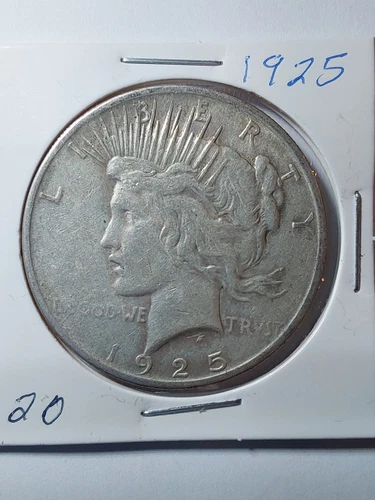 1925 US Peace Silver Dollar Circulated Extremely Fine