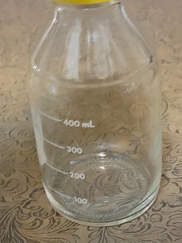 READ Pyrex 500mL Glass Storage Media Bottle W/GL45 Screw Cap & Drip Ring #40 ฃ - Picture 5 of 21