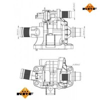 Thermostat, KüHlmittel Easy Fit Nrf 725039 FüR Peugeot 307