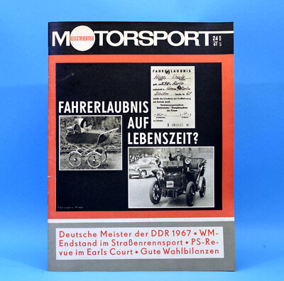 DDR Illustrierter Motorsport IMS 24 1967 Skoda 1100 MB MZ Straßen-WM PS-Revue V