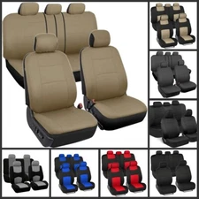 For Honda Auto Car Seat Cover Full Set Cloth 5-Seats Front Rear Protector Pad