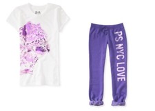 NWT AEROPOSTALE P.S. KIDS 2 PIECE OUTFIT S/S T-SHIRT SWEATPANTS SIZE 4 5 OR 6