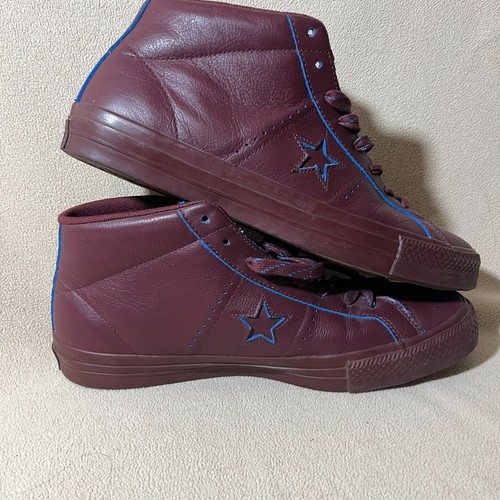 Converse One Star Pro Bordeaux Leather Lunarlon Shoes 155519C Mens 10.5 Wms 12.5 - Picture 4 of 8