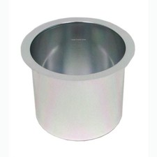 10 Ten Aluminum Cup Holders Silver For Poker Tables - Item 71-0002x10