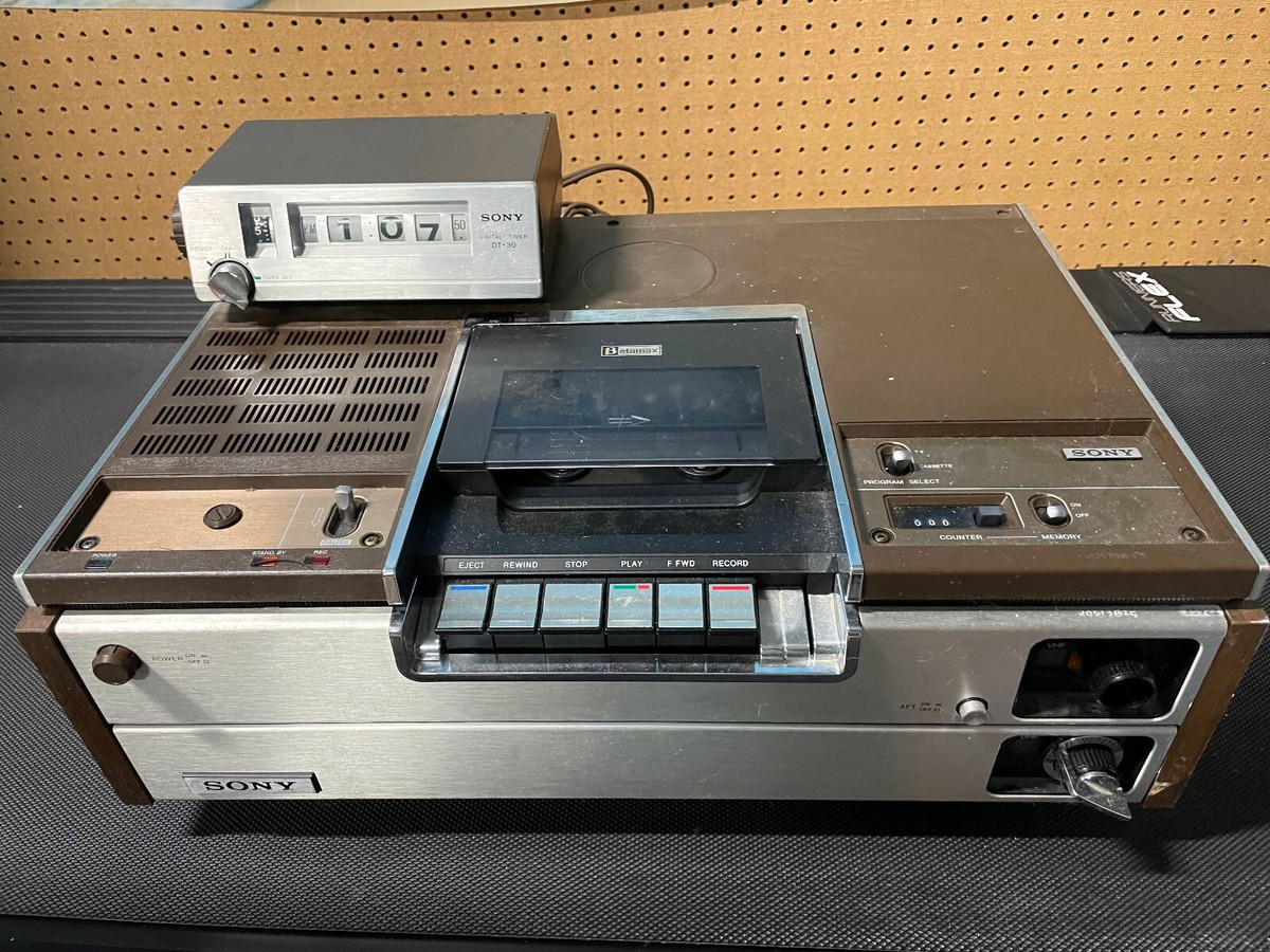 Vintage Sony Betamax SL-7200 VCR and Sony Digital Timer DT-30 | eBay