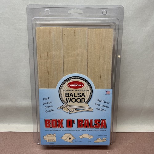 GUILLOWS BOX O’BALSA Balsa Wood For Crafts New In Box 14 eBay