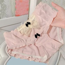 Sweet Girls Lace Panties Briefs Bow Japanese Underpants Cute School Underwear