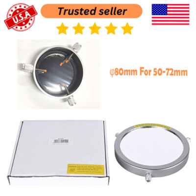 Silver 50~72mm Solar Filter Baader Film Metal Cover For Astronomical Telescope