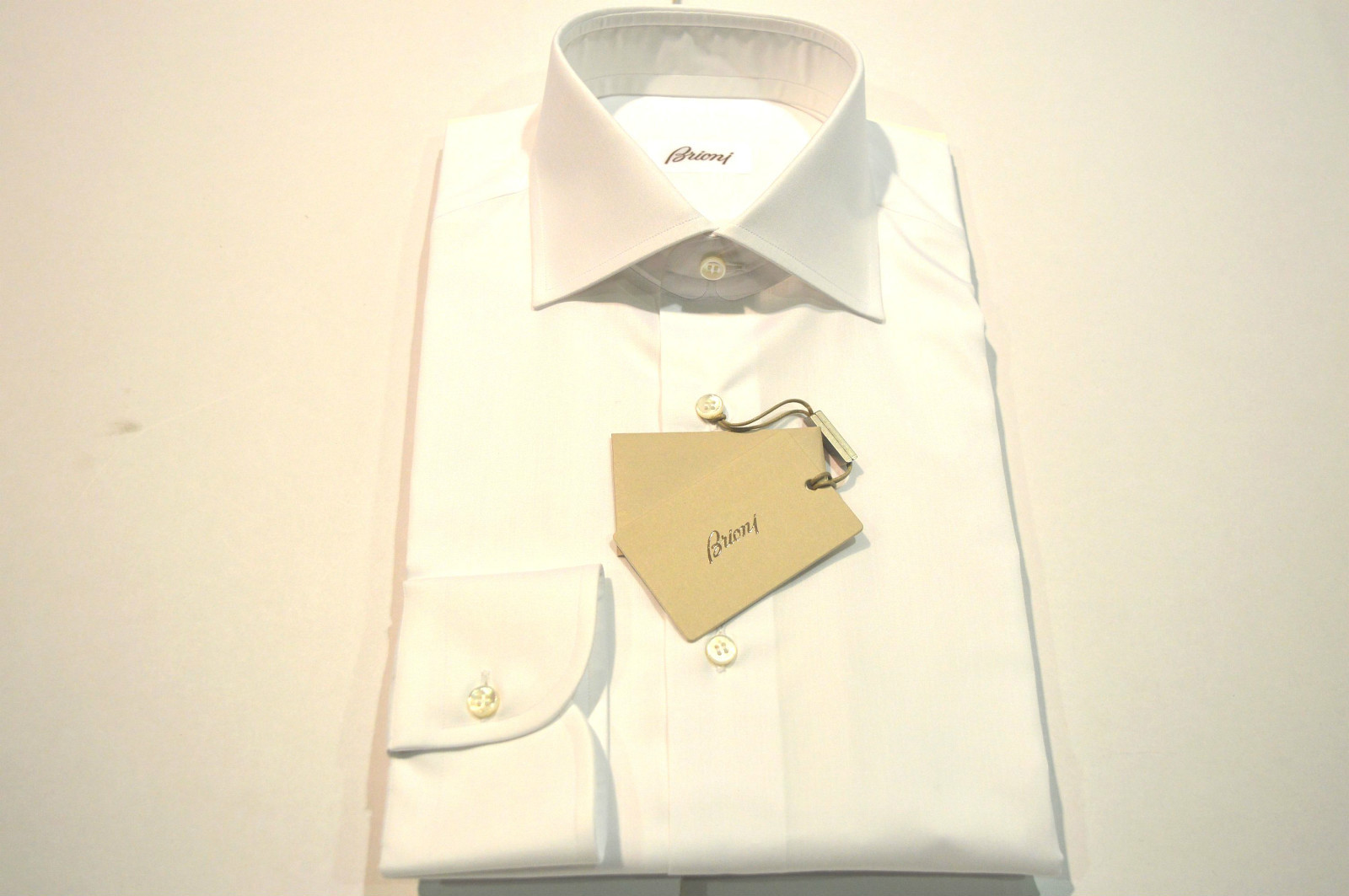 NEW BRIONI Dress SHIRT 100 Cotton Size 18 Us 46 Eu (Store Code FE5) eBay
