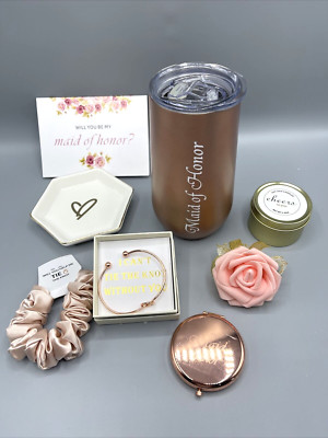 Will You Be My Maid Of Honor Gift Box Rose Gold