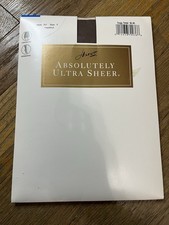 Hanes Absolutely Sheer Hose Pantyhose Stockings Style 707 Size F HAZELNUT NEW