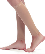 Calf Compression Sleeve Women, 2 Pairs 20-30mmHg Footless Compression Socks for