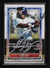 2020 Topps Museum Collection Black Framed 5/5 Sammy Sosa #MFA-SS Auto 00em