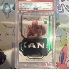 2023 Panini Flawless Will Anderson Jr Rookie Patch Emerald /5 PSA 9 Texans NFL