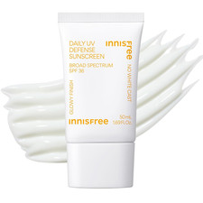 Innisfree Daily UV Defense SPF 36 Korean Face Sunscreen, Invisible Finish, Broad