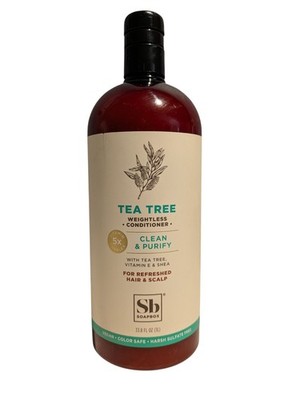 Tea Tree Conditioner Sulfate Paraben Silicone Free Color Safe New Liter Size