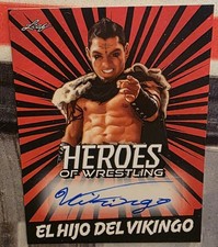 2023 Leaf Heroes of Wrestling AEW El Hijo Del Vikingo auto signed card