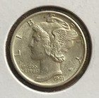 1941-D Mercury Dime Denver AU Sharp Bands World War II Era 90% Silver US Coin — photo 6