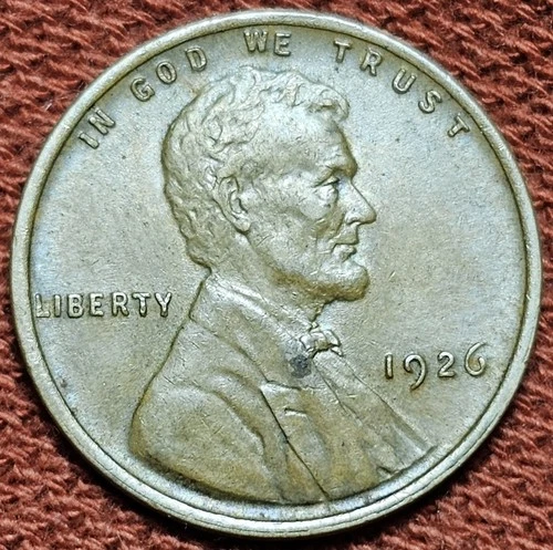 1926 Lincoln Wheat Cent 1C Copper Coin Nice