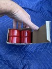 RARE VINTAGE NOS IN BOX RANNALLI ROLLER DERBY URETHANE RED 50XX SET SKATE WHEELS — photo 3