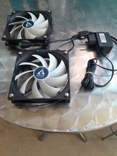2 X ARCTIC F12 VENTILATEUR PC FAN PALES BLANCHES  + CABLE SECTEUR 