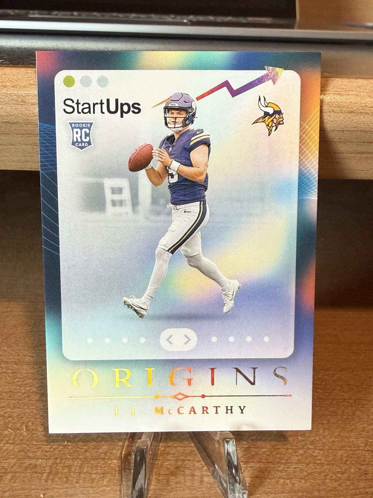 2024 Panini Origins Football NFL Start Ups J.J. McCarthy Vikings RC Card #2