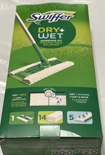 Swiffer Sweeper 2-in-1 Dry + Wet Floor Mopping and Sweeping Kit, 1 Kit