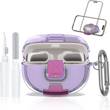 For Bose Ultra Open Earbuds Case with Secure Lock  Phone Stand, Soft TPU Shockp