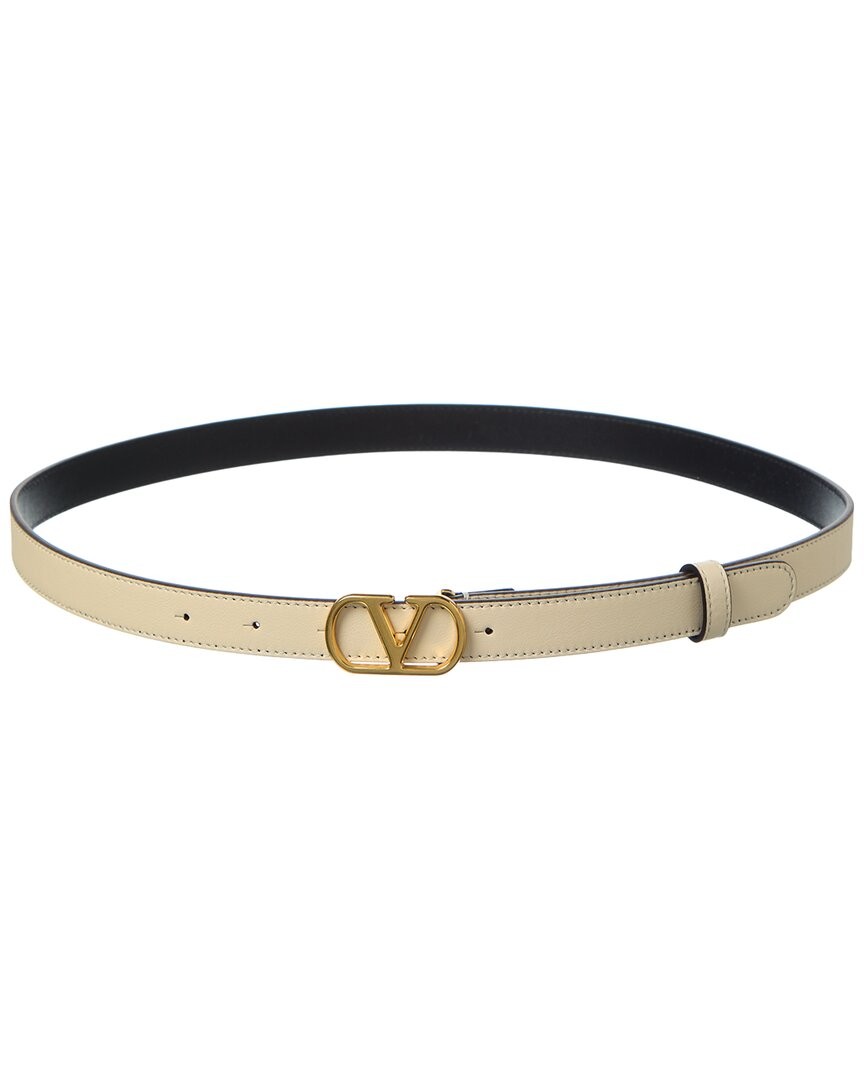 Valentino Vlogo Signature Leather Belt Womens White 70 58590₽