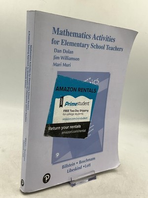 Mathematics Activities For Elementary School Teachers Pearson Paperback