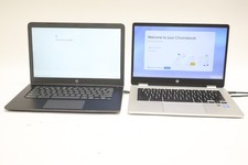 Lot of 2 HP TPN-Q216 and x360 18W55UA 14" 4GB RAM 32GB Chromebooks